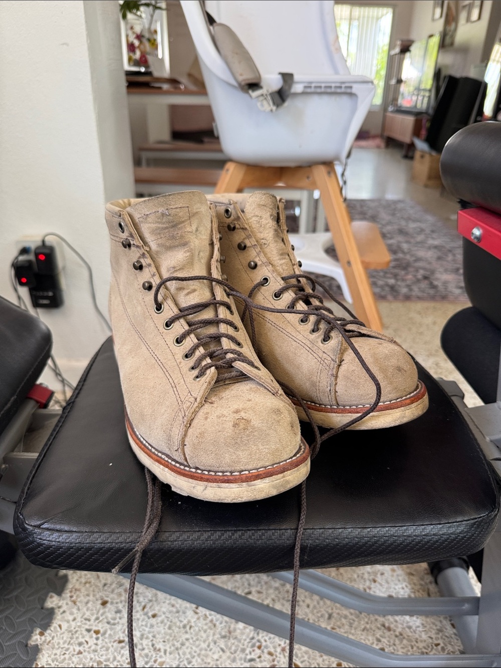 Chippewa Tan Suede Chukka Lace-Up Boots